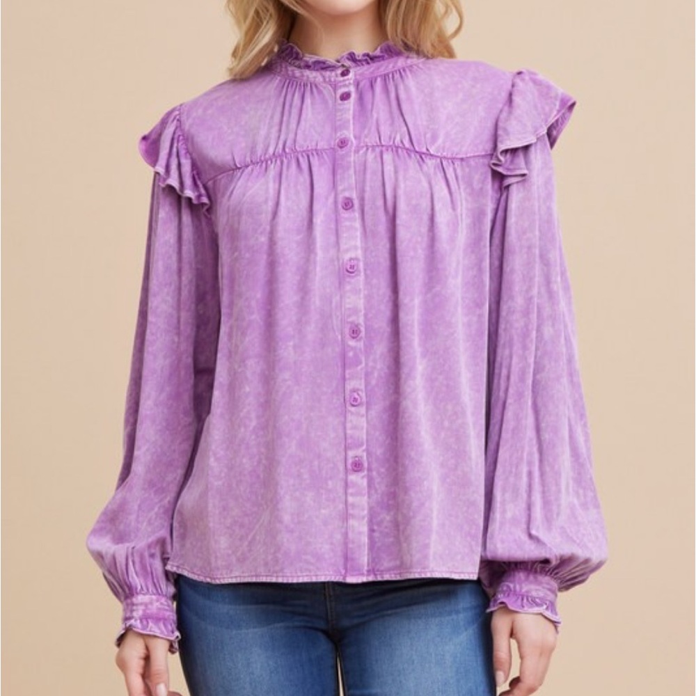 Washed Purple Top